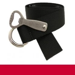 Thomas Bates OPNNR Double-Sided Web Belt With D-Rings And Bottle Opener (3050) -Zhik Shop BAT3050 RED