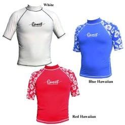 Camet Men's Short Sleeve Rashguard Hawaiian (R731)
