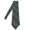 The Corinthians Association - Neckties Blue/Green/Yellow Striped W/ Logo -Zhik Shop COR503