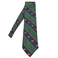 The Corinthians Association - Neckties Blue/Green/Yellow Striped W/ Logo