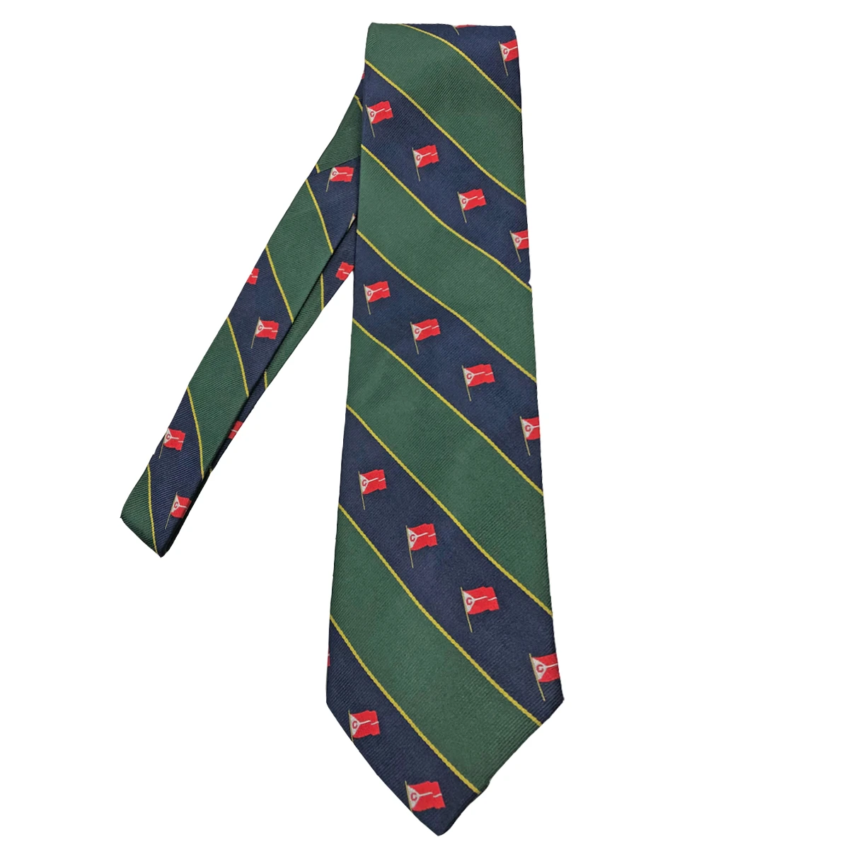 The Corinthians Association - Neckties Blue/Green/Yellow Striped W/ Logo 3 The Corinthians Association - Neckties Blue/Green/Yellow Striped W/ Logo