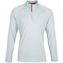 Gill Men's UV Tec Long Sleeve Zip Tee (UV009) -Zhik Shop DGUV009 Medium20Grey 1