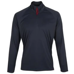 Gill Men's UV Tec Long Sleeve Zip Tee (UV009) -Zhik Shop DGUV009 Navy 1
