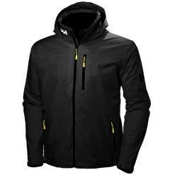 Helly Hansen Men's Crew Hooded Jacket (33875) -Zhik Shop HH33875 BLK