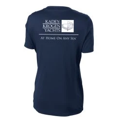 Kadey-Krogen Yachts -Women's S/S Tech Tee -Zhik Shop KKY202 NVY back