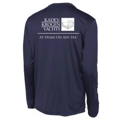 Kadey-Krogen Yachts - Men's L/S Tech Tee -Zhik Shop KKY301 NVY back