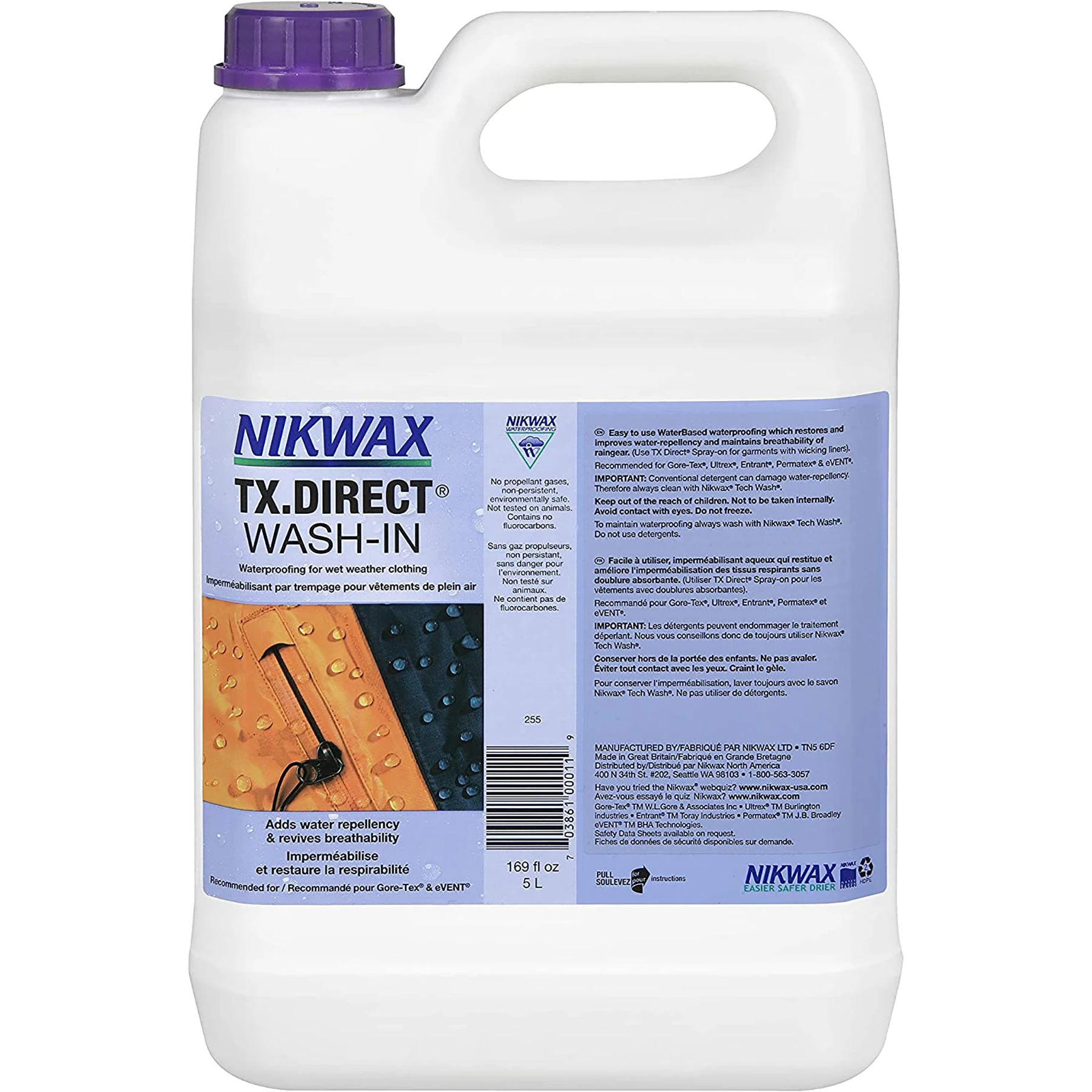 Nikwax TX Direct Wash-In - 169 FL OZ Bottle 3 Nikwax TX Direct Wash-In - 169 FL OZ Bottle