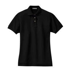 PORT AUTHORITY LADIES PIQUE KNIT POLO (L420) -Zhik Shop PAL420 BLK