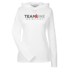 Team One Newport - Women's L/S Hooded Tech Tee