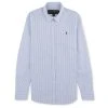 MUSTO WOMEN'S OXFORD LONG SLEEVE SHIRT (LWSH038) -Zhik Shop mulwsh038 pale blue stripe 1